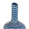 Blue &#x26; White Stoneware Contemporary Vase Set